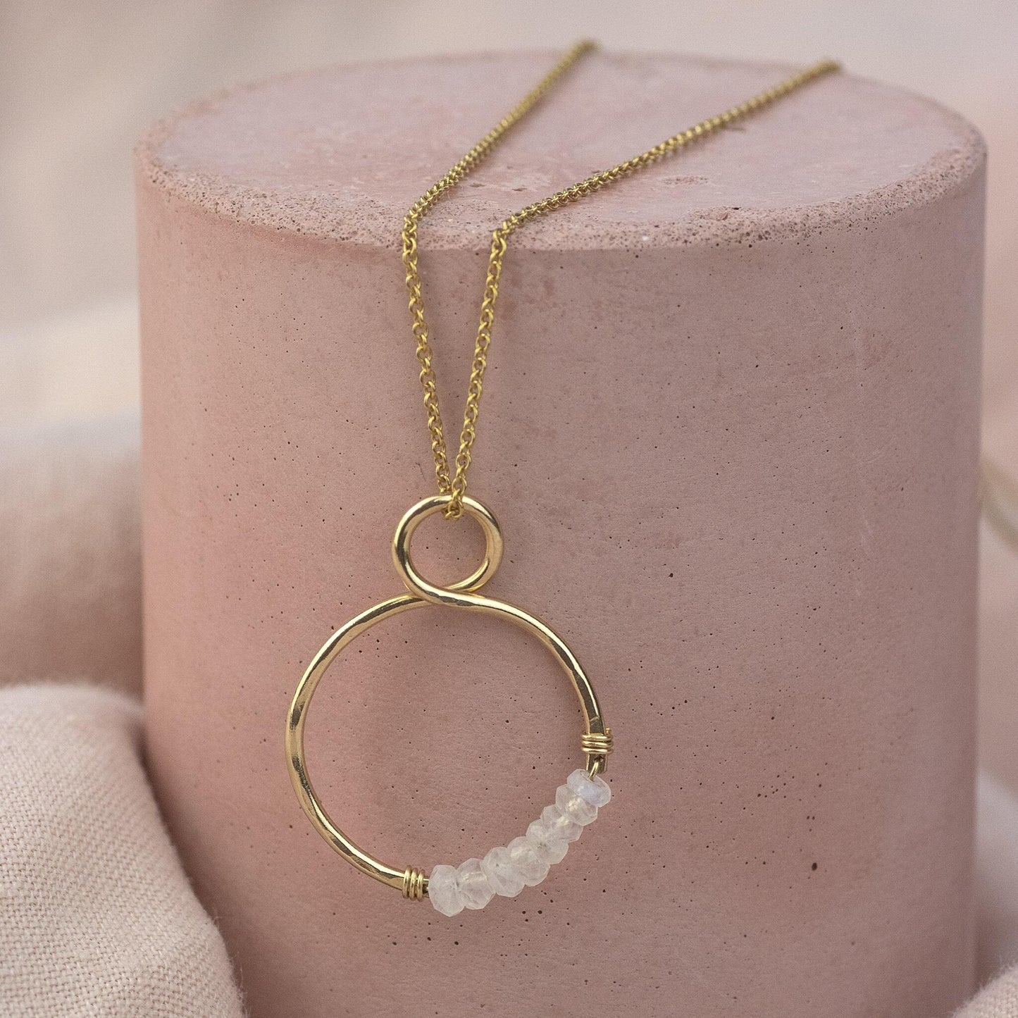 Gift for Mum - Infinity Birthstone Necklace - Silver & Gold