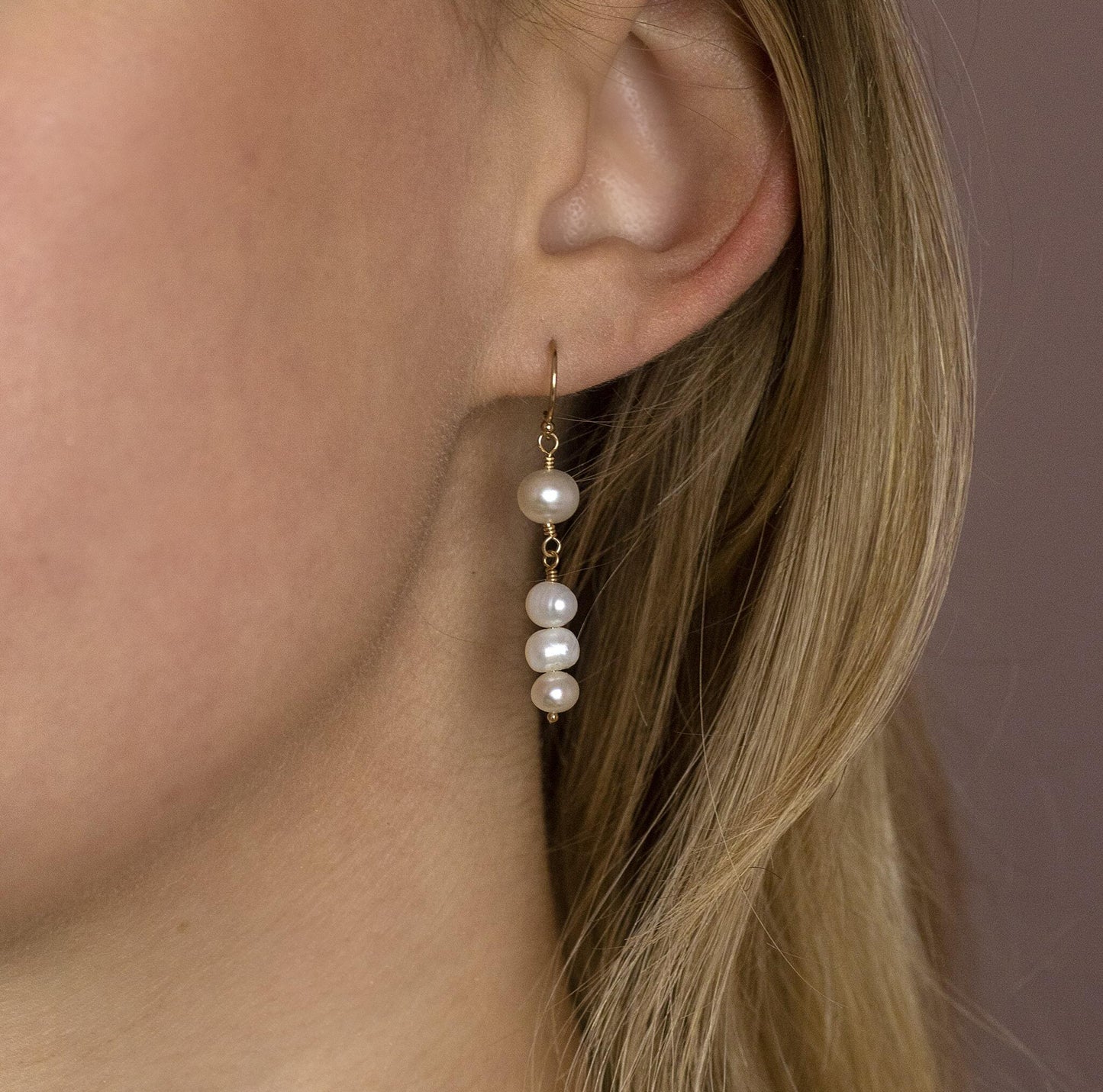 Pearl Bridal Drop Earrings - Cybele