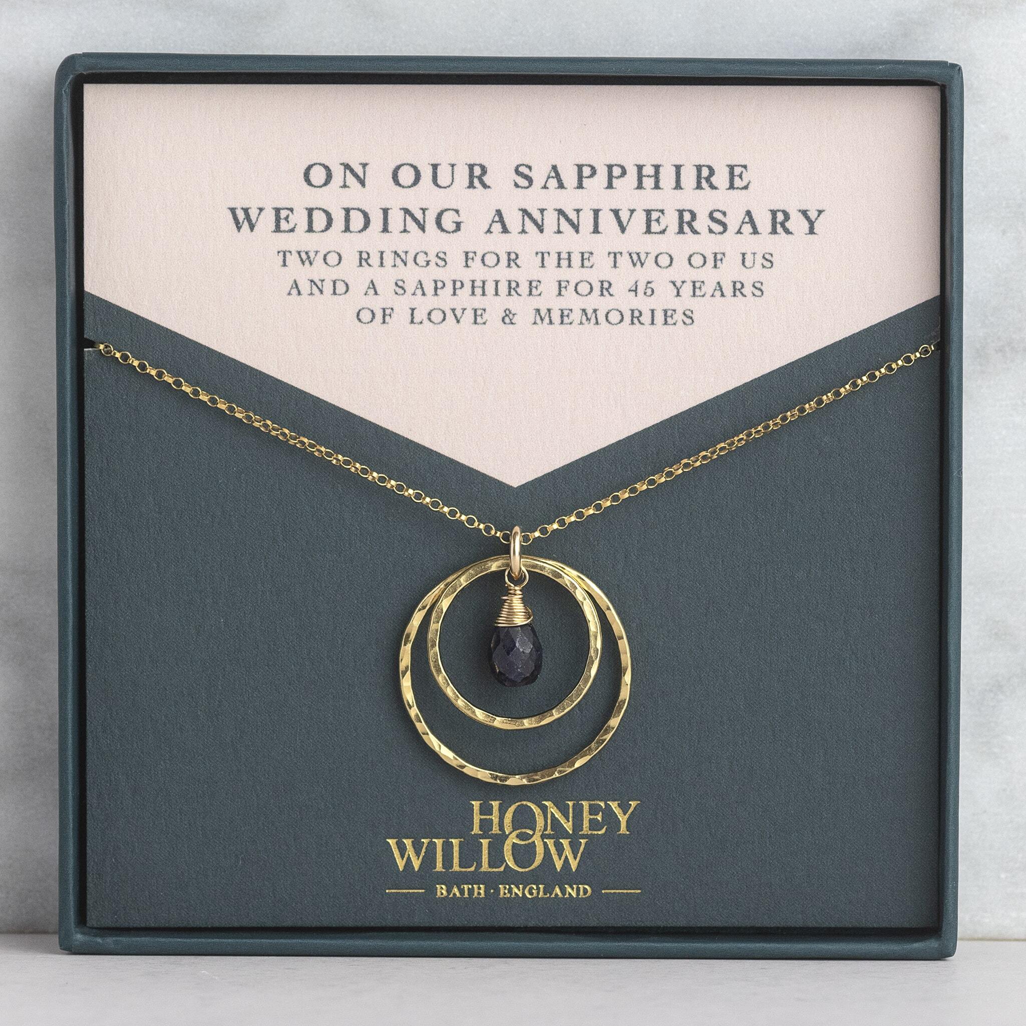 Sapphire anniversary store jewellery