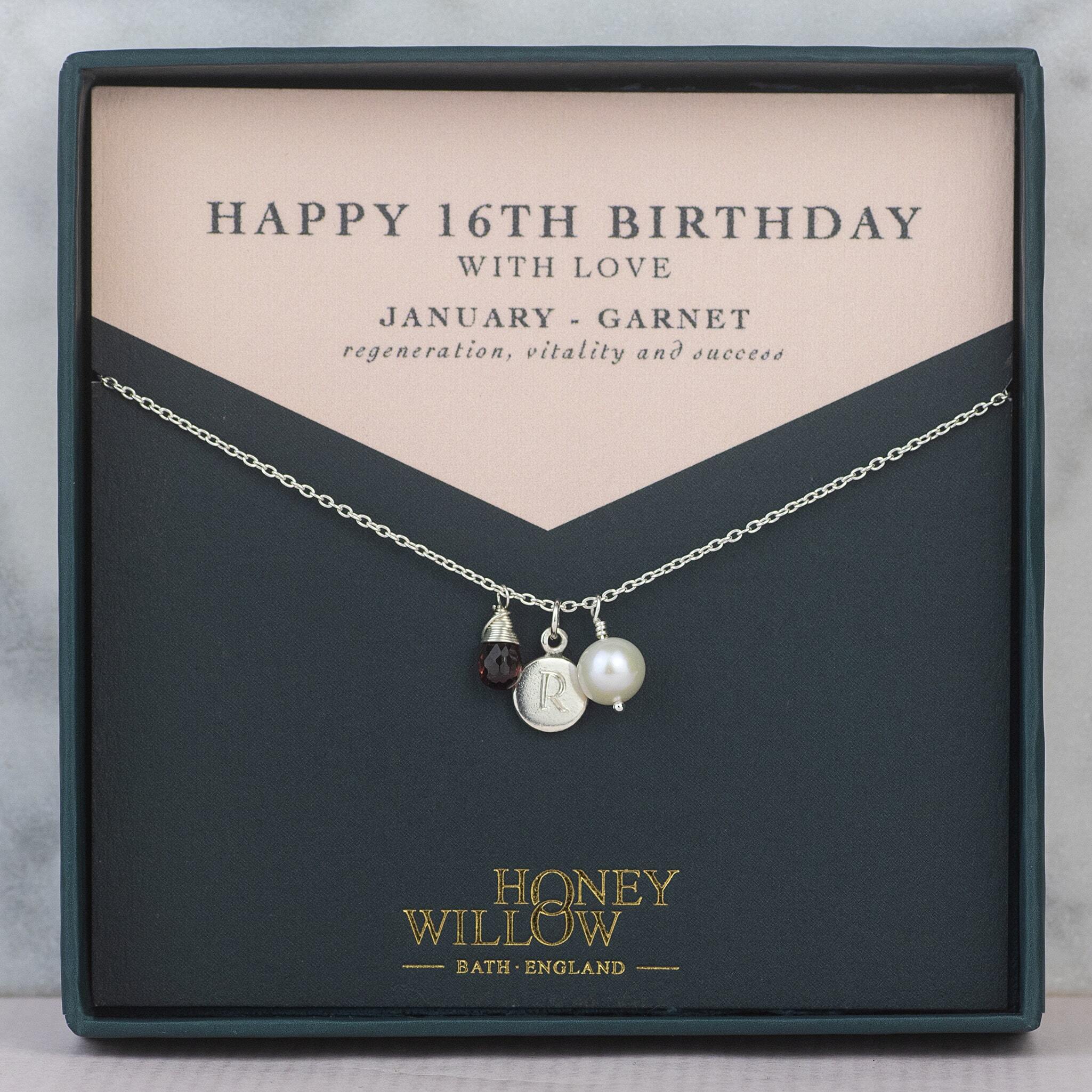 Personalised 16th birthday on sale necklace