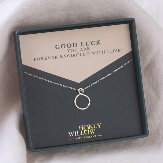 Good Luck Gift - Infinity Necklace - Silver