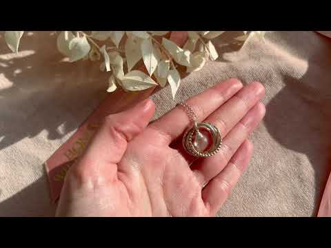 60th Birthday Birthstone Necklace - The Original 6 Links for 6 Decades Necklace - Silver & Gold video