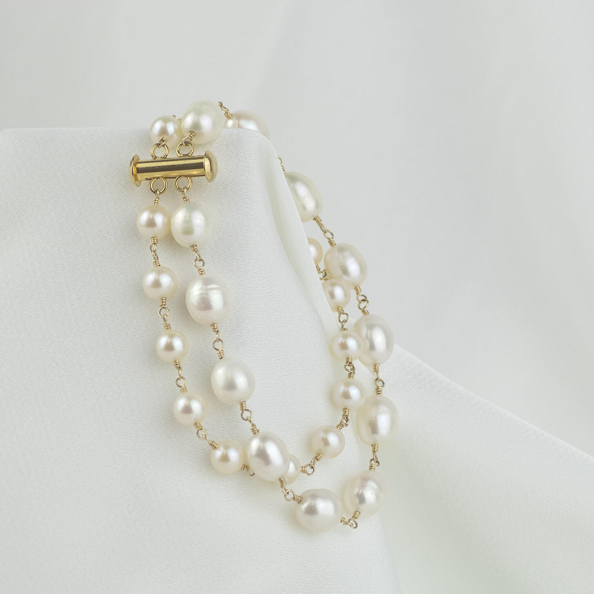 Double shop pearl bracelet