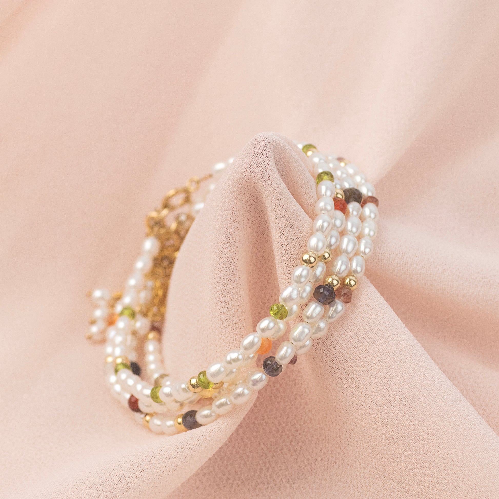 Pearl and Spinel Bracelet - Hope, Revitalisation & Joy